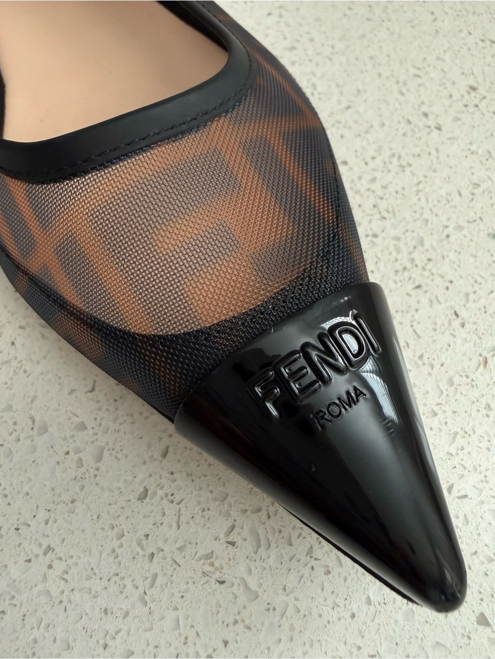 Fendi Fendi FF Mesh Ballet Flats Size EU 36.5 US 6.5 - Picture 9 of 9